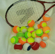 2 color TENNIS BALLS 