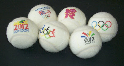  Olympic logo branded tennis balls