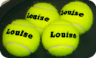 PERSONALISED  tennis balls 